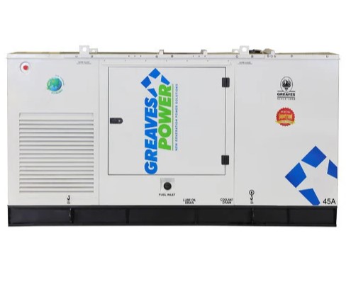 45 kVA Greaves Power Diesel Generator Silent Power Backup Solution for Commercial Buildings, Workshops and Industrial Use, Fuel Efficient Reliable DG Set for Daily Operation